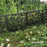 Flora - Beeteinfassung Beetumrandung Rasenkante Abgrenzung 4mm Cortenstahl Zaun